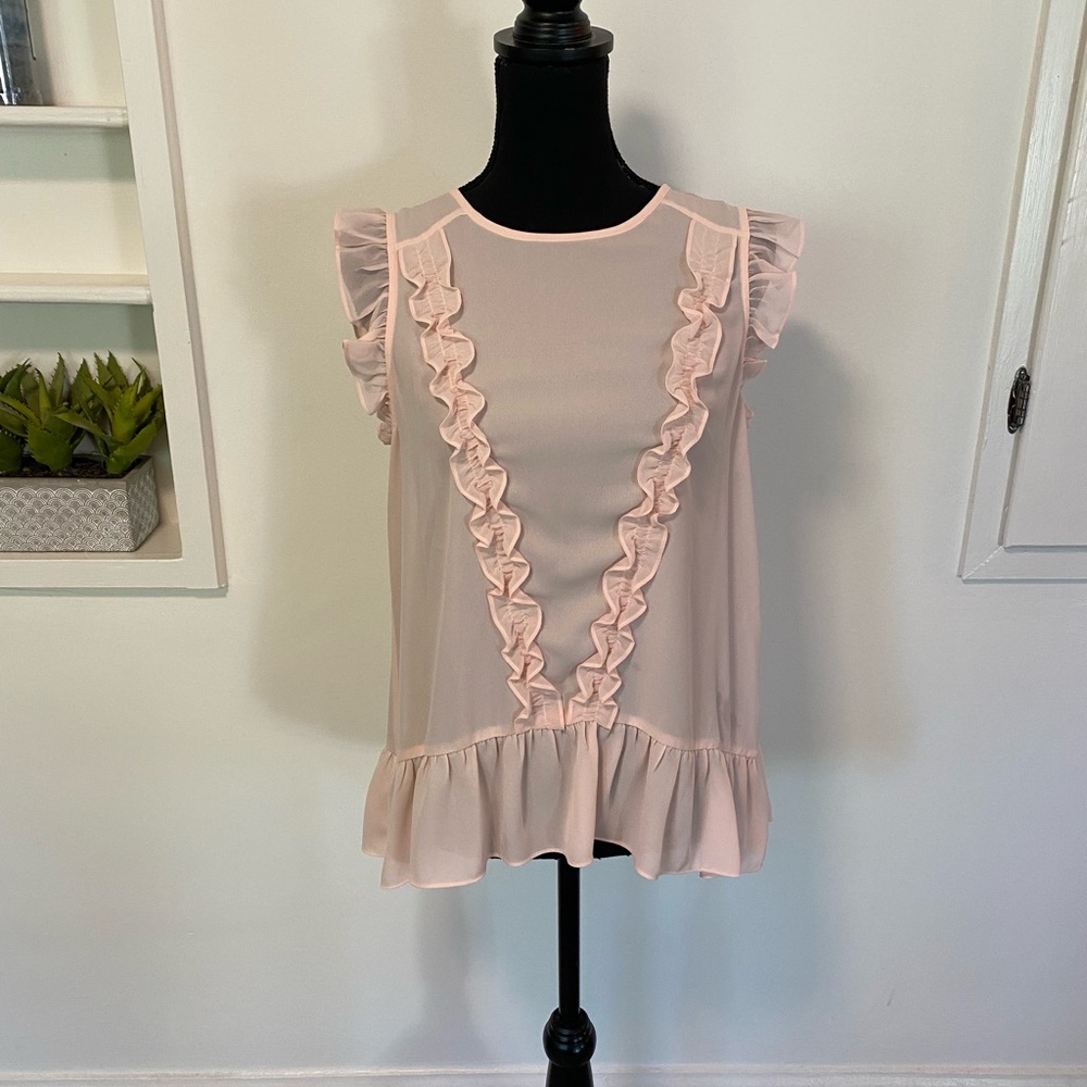 CeCe Ruffled Cap Sleeve Too